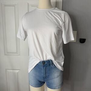 FABLETICS BLAKE S/S Long Tee, White, XXS